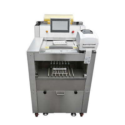 スーパーマーケットの包装機器 商業用果物・野菜 食品を包装するためのフィルム包装機 体重とラベルの機能