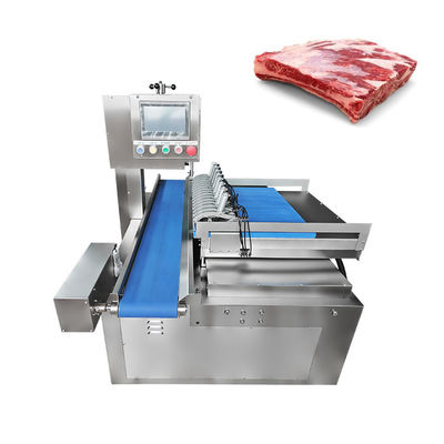 正確で精密なカットが可能な、冷凍牛肉リブ用工業用自動両刃バンドソー