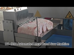 8mmに冷凍豚肉切片をカットする自動肉帯のソーマシン