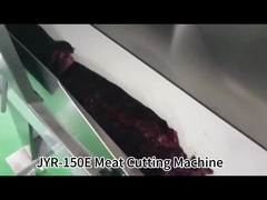 輸送ベルト出口付きの工業用牛肉切片機